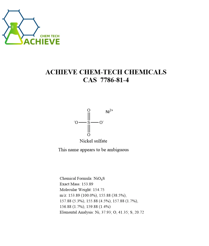 Nickel sulfate CAS 7786-81-4 | Shaanxi BLOOM Tech Co., Ltd Nickel sulfate CAS 7786-81-4 | Shaanxi BLOOM Tech Co., Ltd