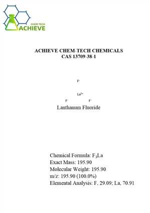 Fluorek lantanu CAS 13709-38-1